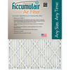 Accumulair Pleated Air Filter, 14" x 25" x 1", 4 Pack FA14X25_4